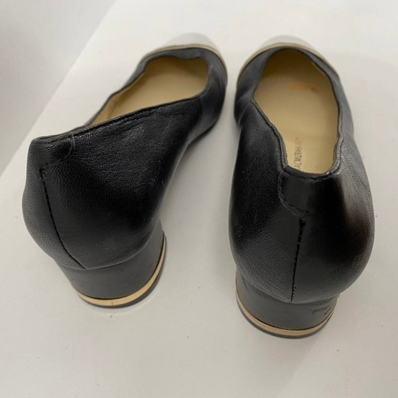 Isaac Mizrahi Live Women's 6M Imkake Black White Cap Toe Pumps Heels - Picture 4 of 7